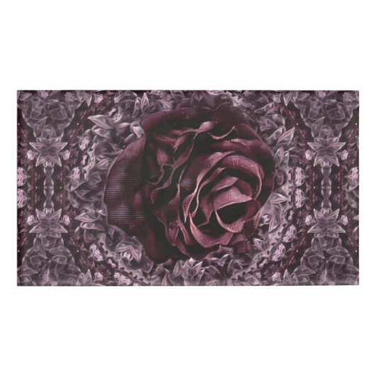 Badge D'identification Mandala de rose  (Devant)