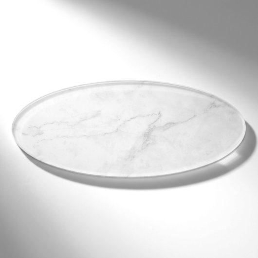 Badge D'identification Marbre Blanc (Devant)