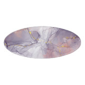 Badge D'identification Marbre violet et or (Devant)