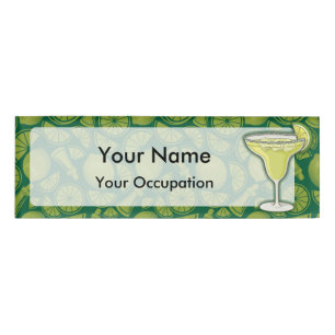 Badge D'identification Margarita nom du cocktail tag