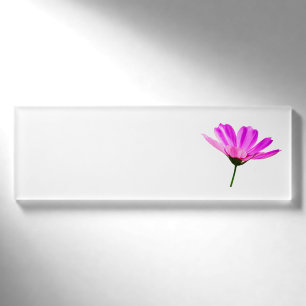 Badge D'identification Marguerite rose