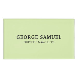 Badge D'identification Marque personnalisée de la pépinière Greenleaf