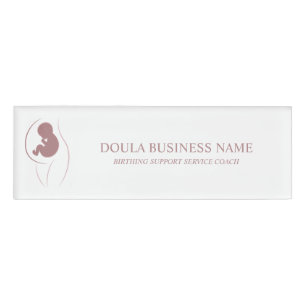 Badge D'identification Marque Silhouette Mère Bébé