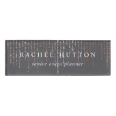 Badge D'identification Marquee d'or rose (Devant)