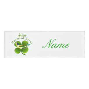 Badge D'identification Mermaid irlandais Saint Thunder_Cove