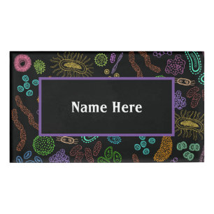Badge D'identification Microbes