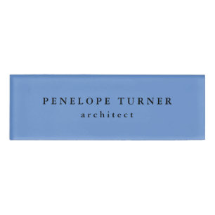 Badge D'identification Mini-tendance Cornflower Blue Professional