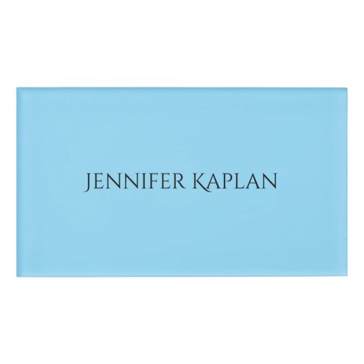 Badge D'identification Minimaliste Professionnel Moderne Simple (Devant)