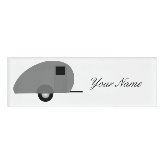 Badge D'identification Minuscule remorque Teardrop Thunder_Cove (Devant)
