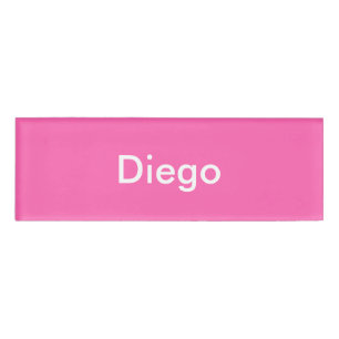 Badge D'identification Modèle personnalisé rose chaud