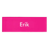 Badge D'identification Modèle personnel rose vif (Devant)