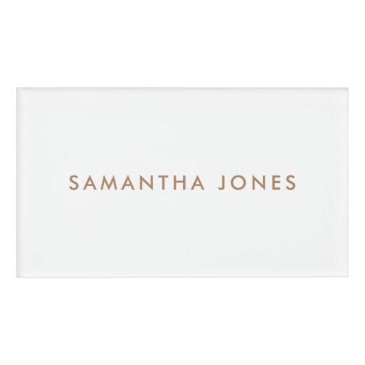 Badge D'identification Moderne minimaliste (Devant)