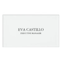 Moderne tendance Elégant Simple White Manager