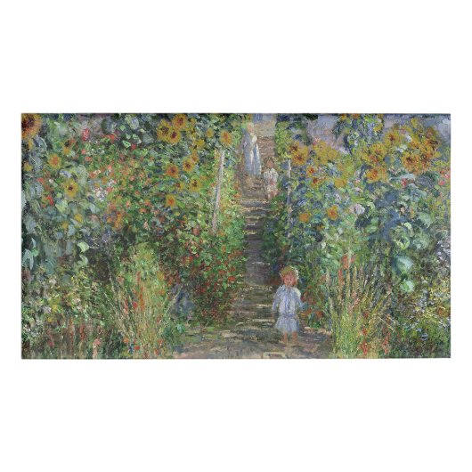 Badge D'identification Monet Garden Vetheuil Impressionim Peinture (Devant)