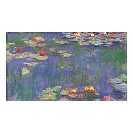 Badge D'identification Monet Water Lilies Chef-d'oeuvre Peinture (Devant)
