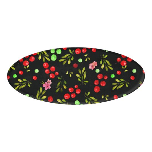 Badge D'identification Motif Berries (Devant)