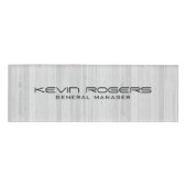 Badge D'identification Motif de planches blanches blanchies (Devant)