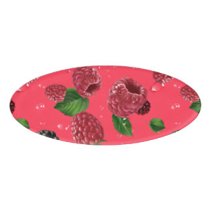 Badge D'identification Motif framboise