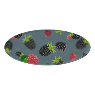 Badge D'identification Motif framboise 2