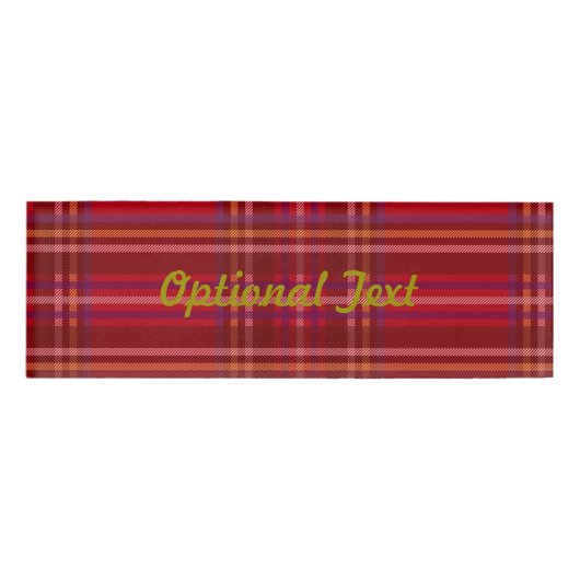 Badge D'identification Motif royal de Noël de tartan de Stewart (Devant)