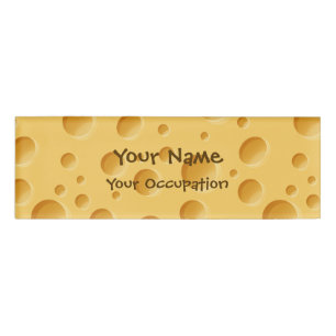 Badge D'identification Motif suisse au fromage