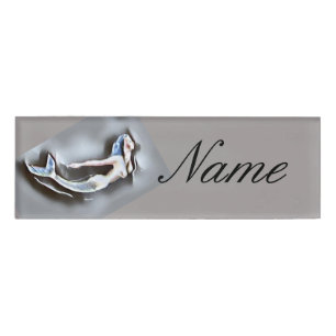 Badge D'identification Nager Sirène gris Thunder_Cove