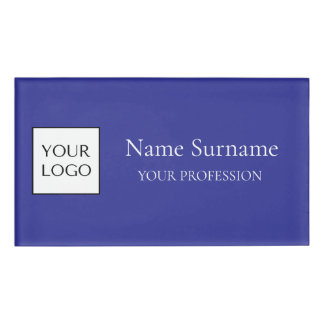 Badge D'identification Navy Blue Logo Promotional 