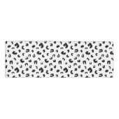 Badge D'identification Noir et blanc Empreinte de léopard (Devant)