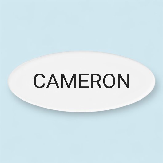 Badge D'identification Nom de forme ovale acrylique Balise Magnétique Pro