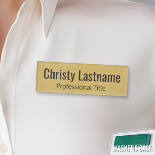 Badge D'identification Nom et titre personnalisés avec fausse impression 