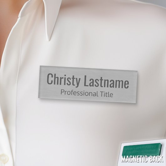 Badge D'identification Nom et titre personnalisés avec une fausse impress