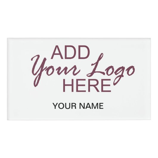 Badge D'identification Nom Étiquette acrylique (Devant)