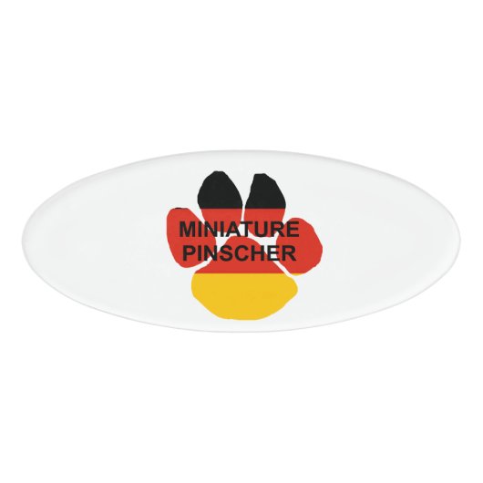 Badge D'identification nom minuscule de la patte drapeau germanique (Devant)