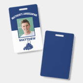 Badge d'identification nominatif pour entreprise d (Avant & arrière)