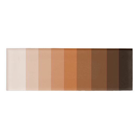 Badge D'identification Nuances de nom Brown (Devant)