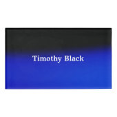 Badge D'identification Nuit Créative Bleu Élégant Plaine Style Moderne (Devant)