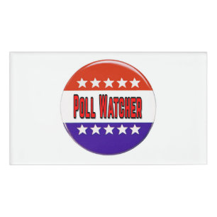 Badge D'identification Observateur de sondage