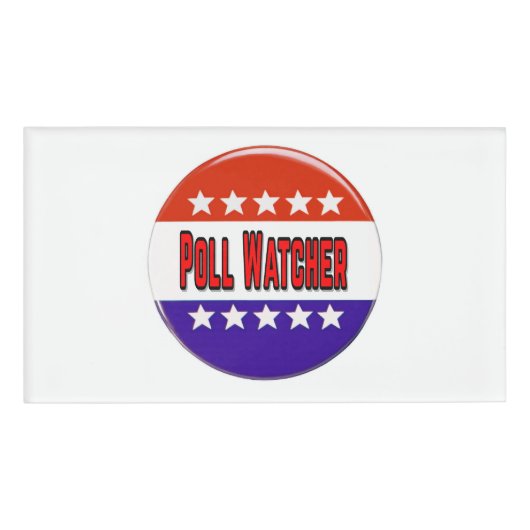 Badge D'identification Observateur de sondage (Devant)
