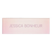 Badge D'identification Ombre de fond de couleurs douces (Devant)