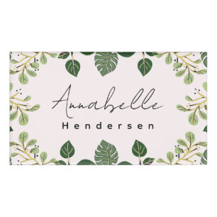 Badge D'identification Opulence Florale L'Elegante