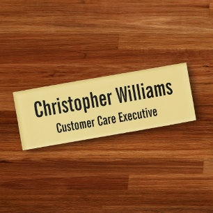 Badge D'identification Or élégant professionnel fait sur commande de Fa