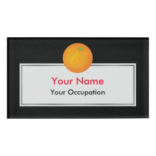 Badge D'identification Orange