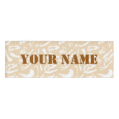 Badge D'identification Os Dinosaures (Or) (Devant)