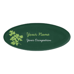 Badge D'identification Oval de persil