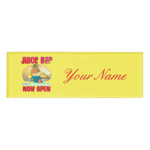 Badge D'identification Panneau Barre de jus Thunder_Cove