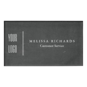 Badge D'identification Panneau noir personnalisé Petit insigne de nom