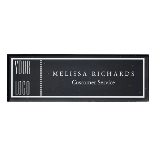 Badge D'identification Panneau noir personnalisé Petit insigne de nom (Devant)