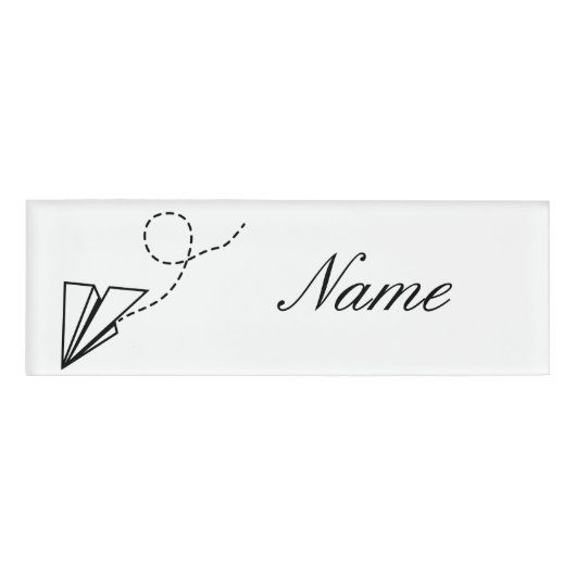 Badge D'identification Papier avion vol Thunder_Cove (Devant)