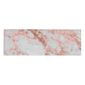 Badge D'identification Parties scintillant d'or Rose en marbre moderne (Devant)