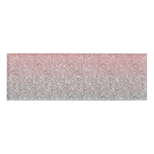 Badge D'identification Parties scintillant Girl Rose Gold & Silver Ombre